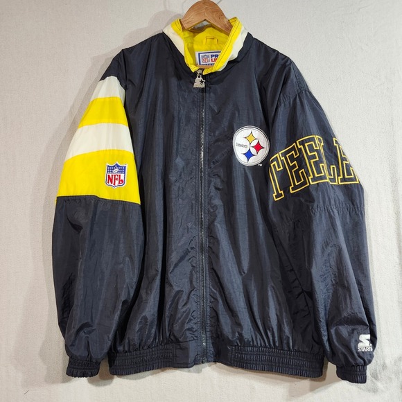 STARTER Other - Vintage Starter NFL Pro Line Pittsburgh Steelers Jacket Mens XL Windbreaker 90s